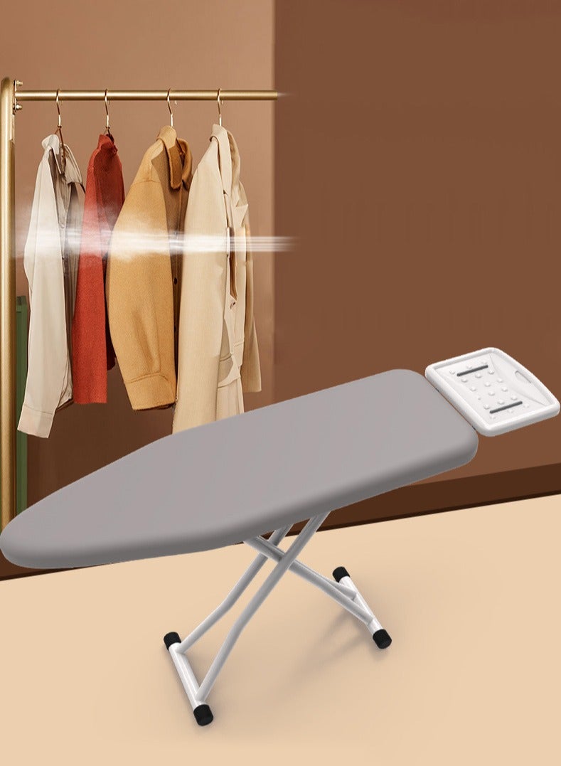 Foldable Large Ironing Board with Aluminised Ironing Surface and iron stand