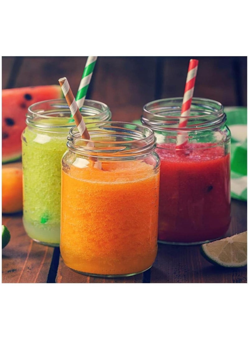 16oz 12pcs Wide Mouth Glass Jars with Black Lids fo Jam, jelly, salsa, loose spices, candles