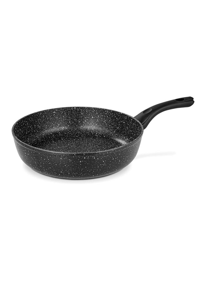 Deep Frying Pan Fiore Series With Non Stick Coating Aluminum Single Pan For Kitchen And Dining Room L 35 X W 59 X H 18 Cm Black