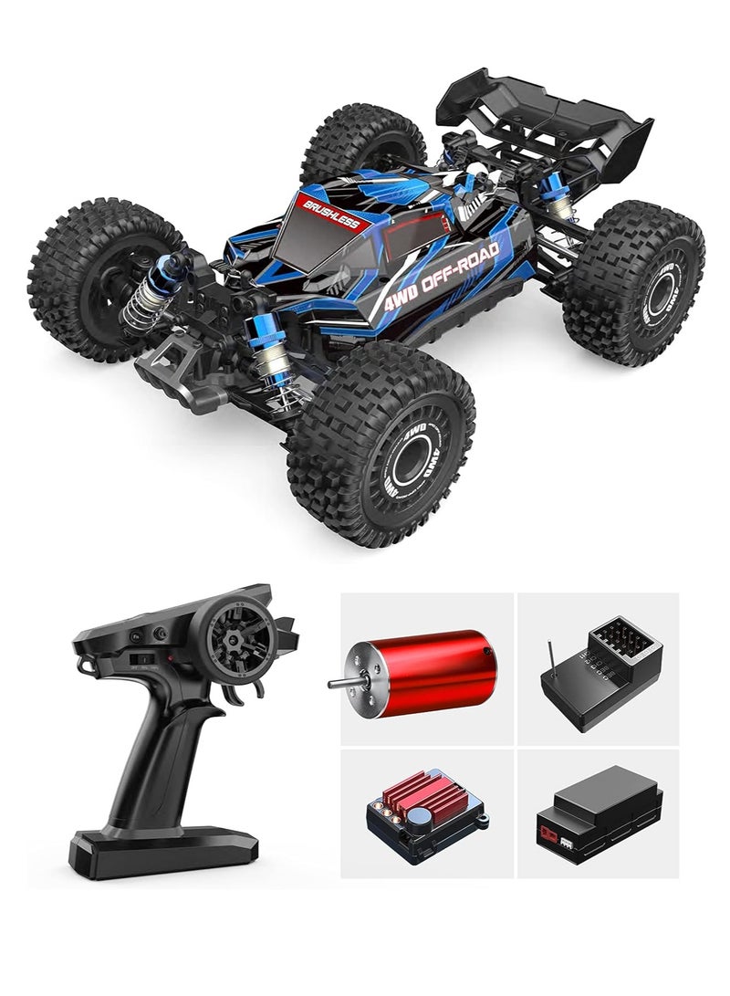 MJX Hyper GO 16207, 62KM/H Remote Control Car with Brushless Motor, RC Buggy Gifts for Adults,Top Speed 4WD 1:16 RC Truck with 3S Battery,Gift for Boy (RTR)