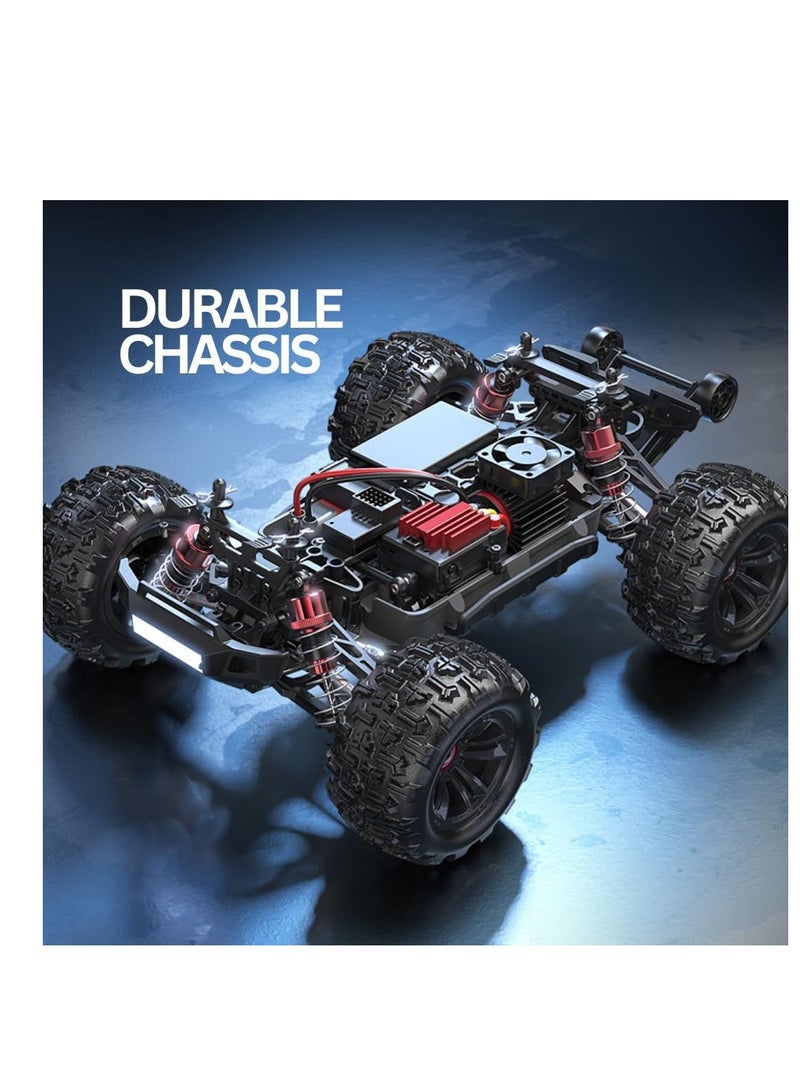 MJX – Brushless RC Hobby GradeTruck | High Speed, 2.4Ghz Remote Control | 1:16 Scale Radio Controlled Off-roader Electronic Monster R/C Truck | RTR, All Terrain - Black