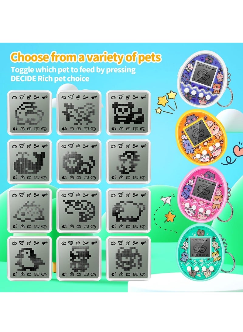 Virtual Electronic Pets Video Game Party Favors for Kids Video Game Keychain Video Game Party Supplies