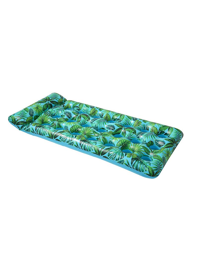 Leaf Print 21 Hole Water Inflatable Floating Bed