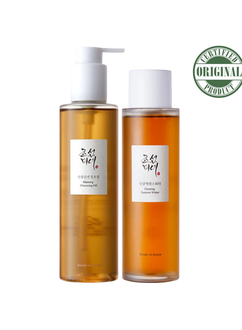 Cleansing Duo The Perfect Ritual For Radiant Skin - Ginseng Cleansing Oil - Ginseng Essence Water 350ml
