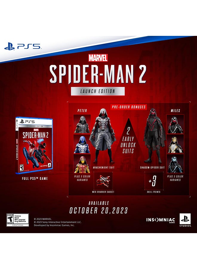 Marvel's Spider-Man 2 – Launch Edition - PlayStation 5 (PS5)