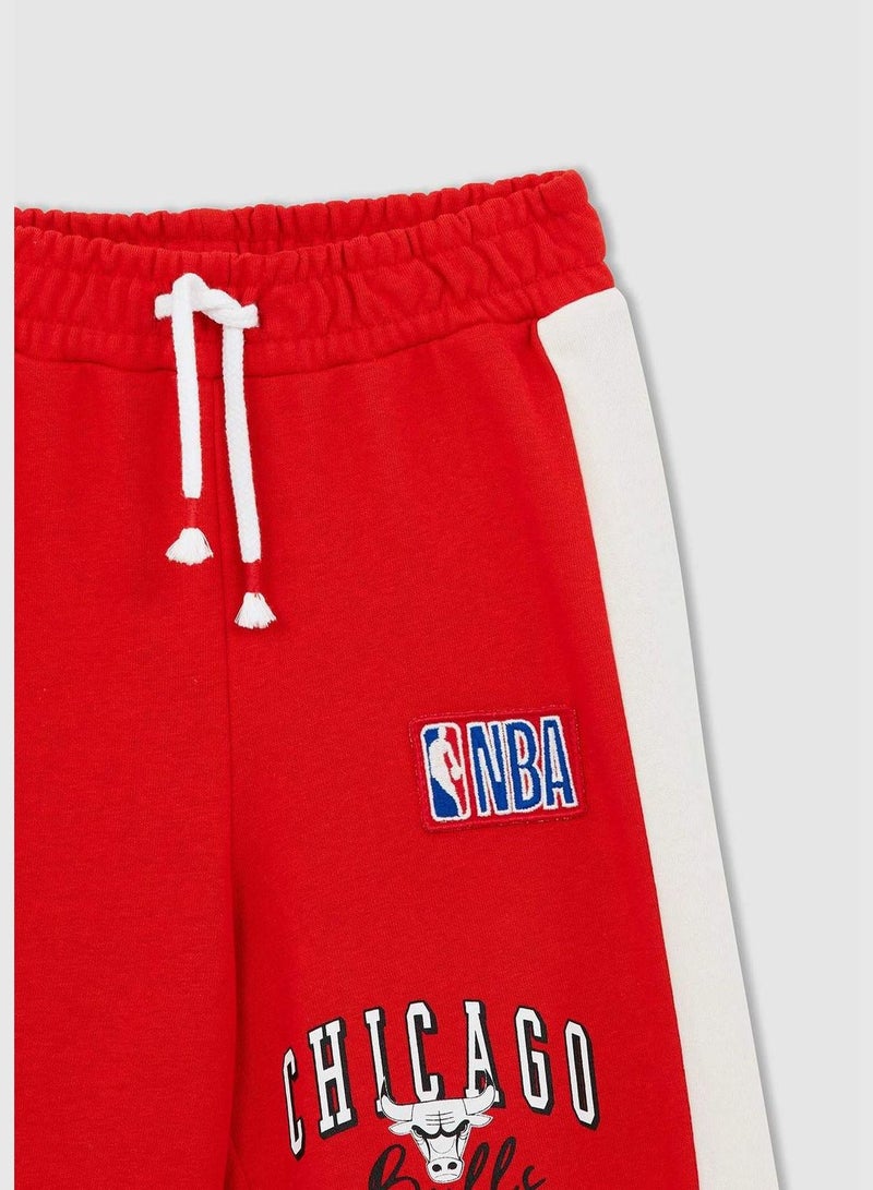 Girl NBA Chicago Bulls Licenced Jogger Fit Knitted Trousers