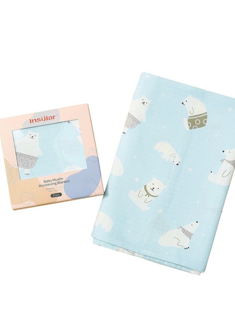 Baby Gauze Bath Towel Pure Cotton Newborn Blanket Very soft with air Conditioner Especially for Spring and Autumn