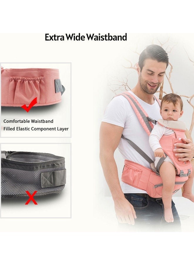 Multifunctional 3-In-1 Baby Carrier With Hip Seat