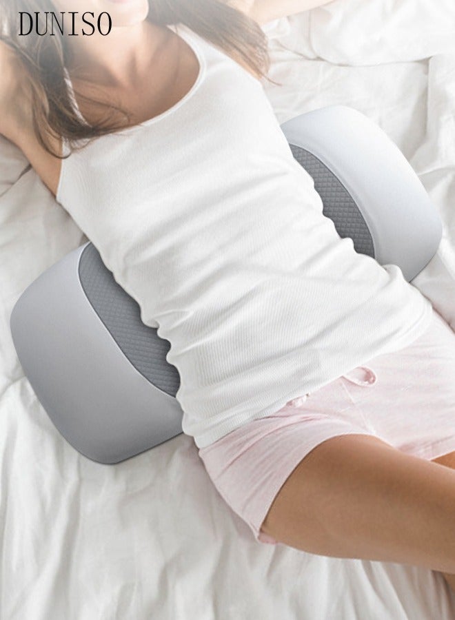 Lumbar Sleeping Pillow Lumbar Support Pillow for Sleeping Memory Foam Back Waist Cushion for Low Back Pain Relief, Back Support Pillow Sleeping, Bed and Chair