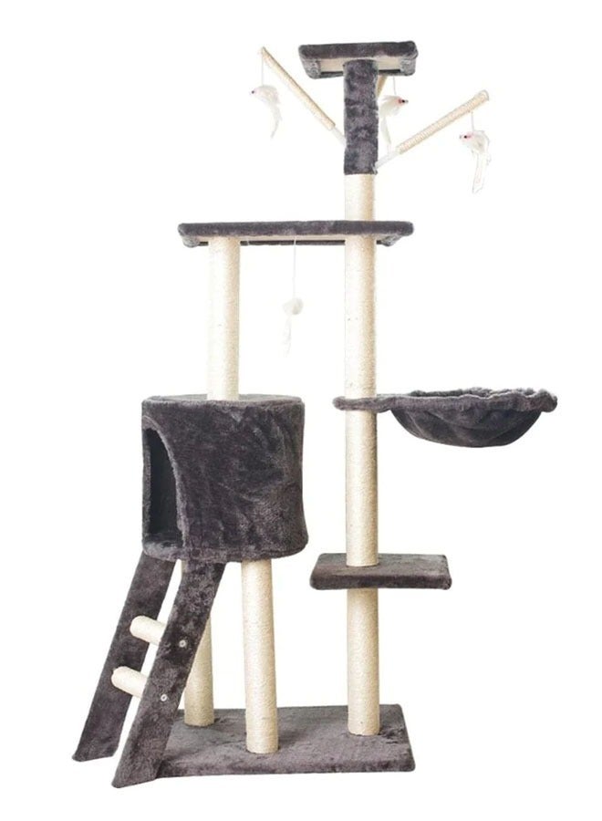 Multi-Level Kitten Play Tree home with Scratching Post