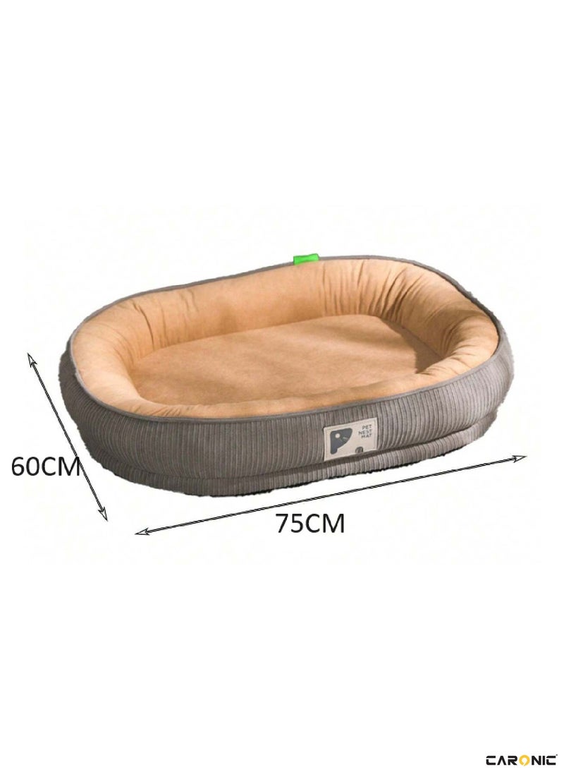 Pet Round Bed of Calming Dog Bed For Small Dog Faux Fur Cat Bed for Cat Comfortable And Soft