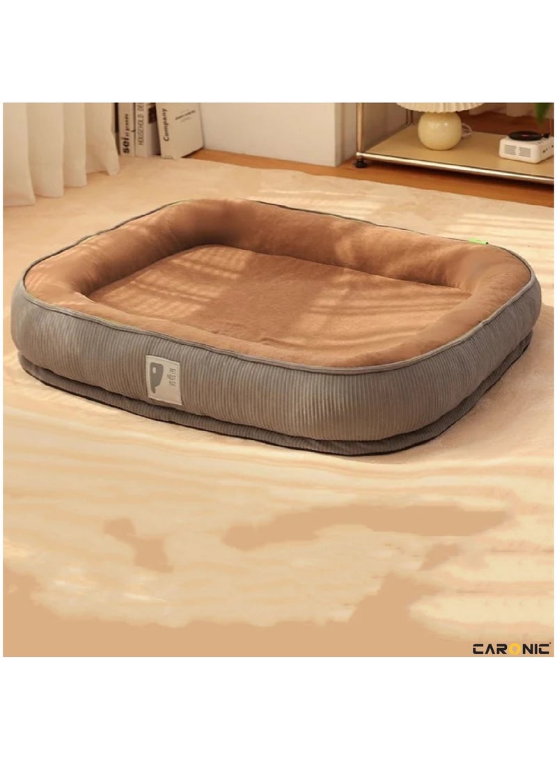 Pet Round Bed of Calming Dog Bed For Small Dog Faux Fur Cat Bed for Cat Comfortable And Soft