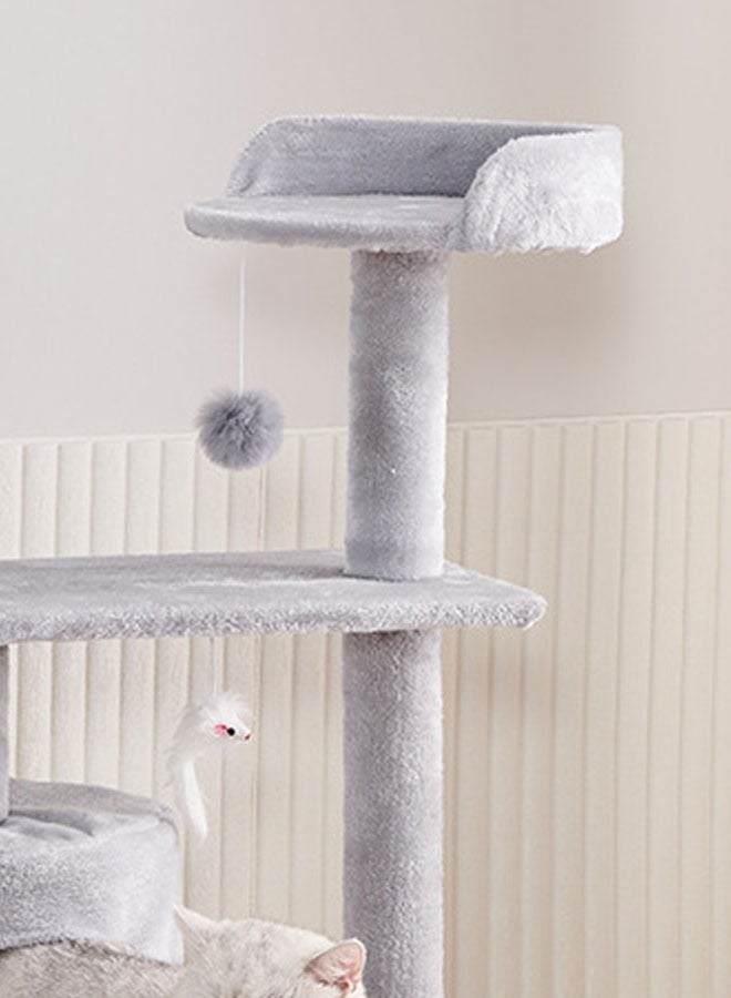 Multi-Level Kitten Play Tree with Scratching Post and Ladder