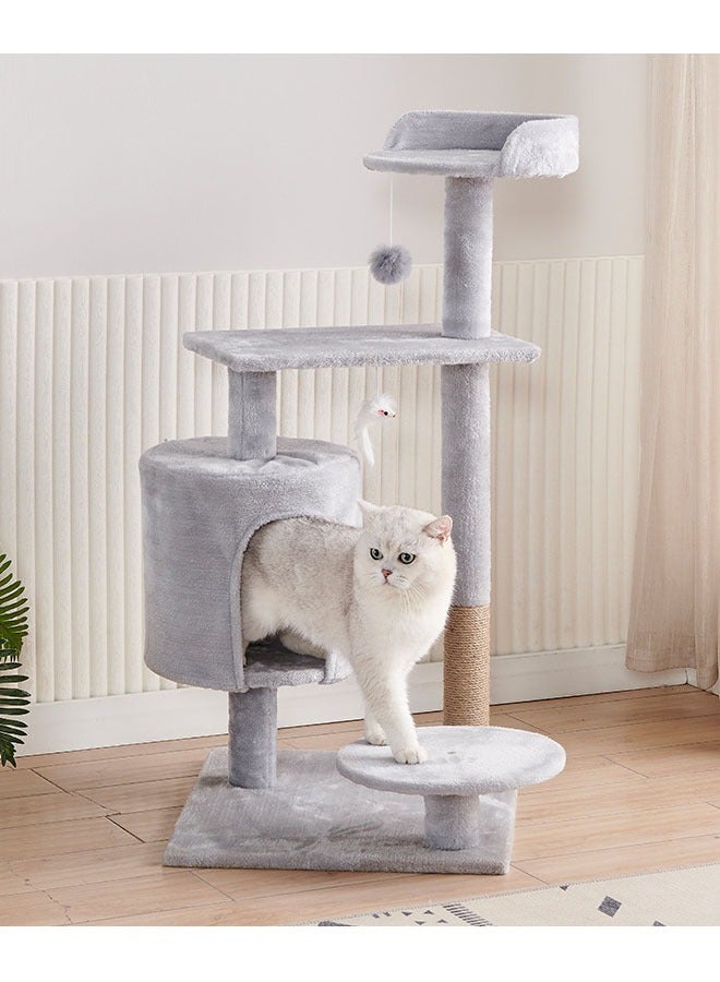 Multi-Level Kitten Play Tree with Scratching Post and Ladder