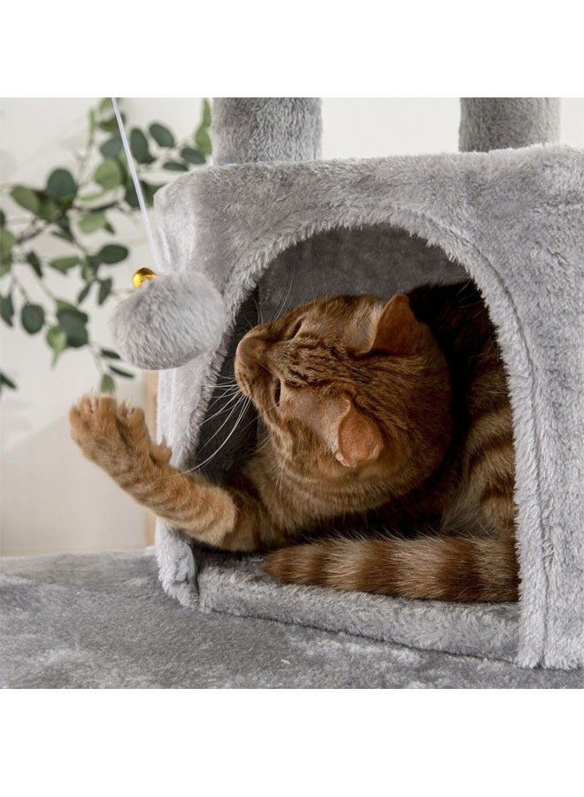 Multi-Level Kitten Play Tree with Scratching Post and Ladder