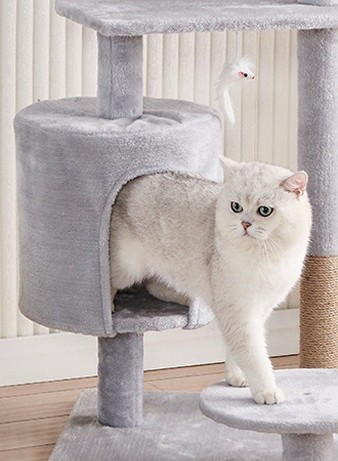 Multi-Level Kitten Play Tree with Scratching Post and Ladder