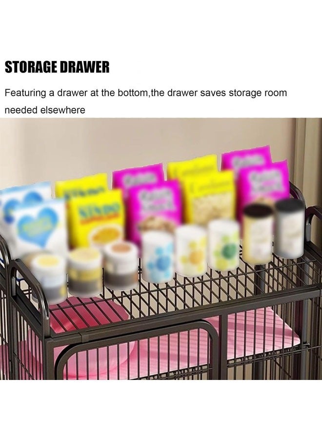 Stackable Heavy Duty Luxury Foldable Pet Cage with Door