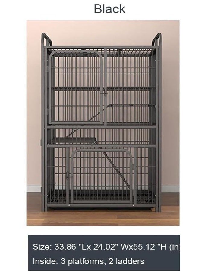 Stackable Heavy Duty Luxury Foldable Pet Cage with Door