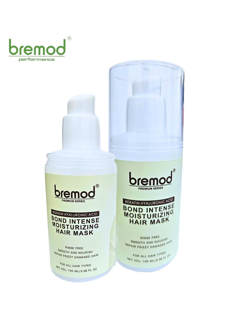 Keratin Hyaluronic Acid Bond Intense Moisturizing Hair Mask Rinse Free 100ml