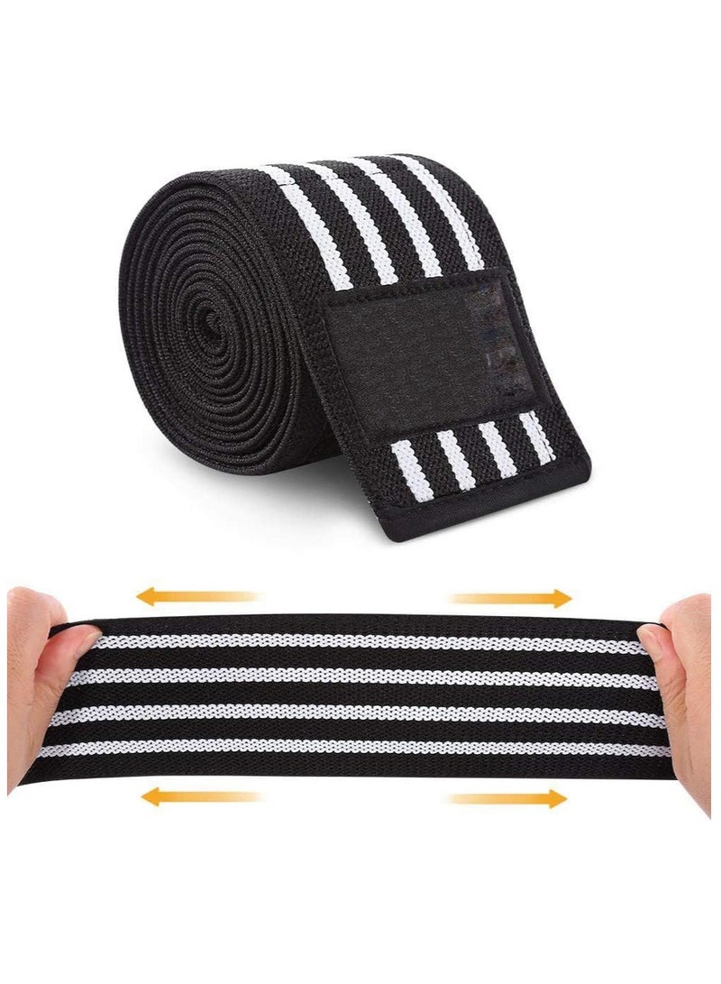 Elastic Compression Leg Sleeve, Thigh Knee Wrap Calf Brace Support for Hamstring Ankle and Elbow Joints Pain Relief, Calf Pain Relief, Leg Compression Sleeve for Men and Women