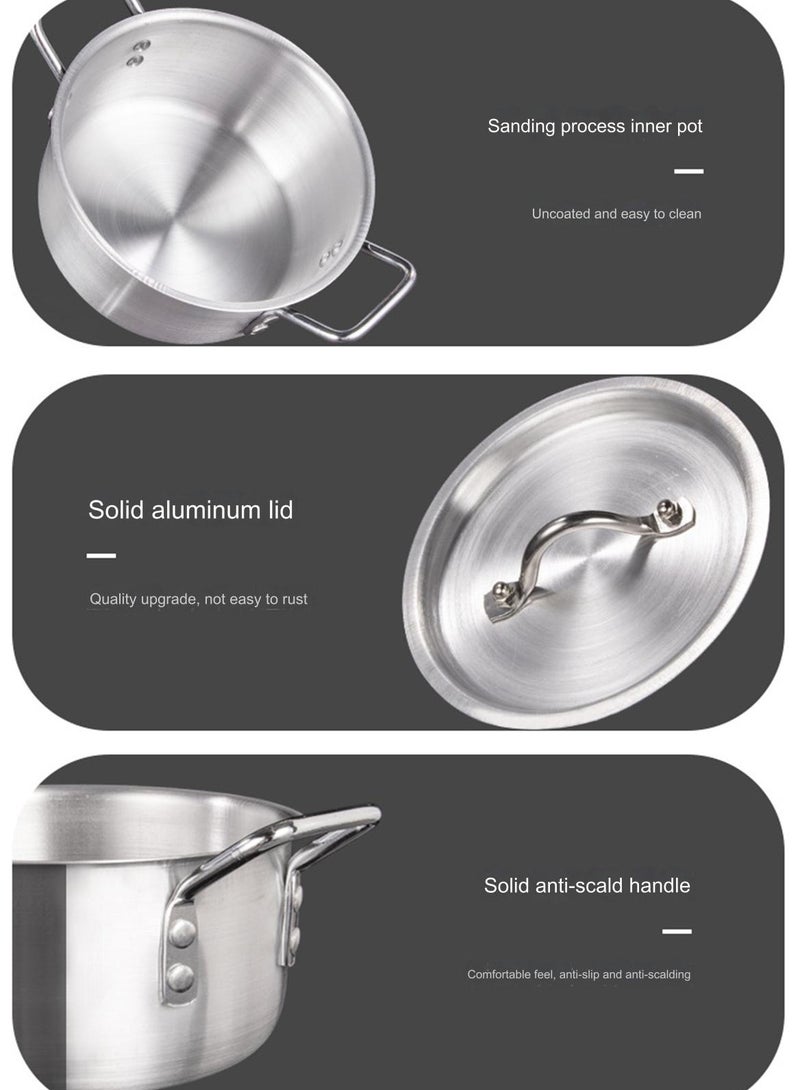 7-Piece Stainless Steel Pot Set Household Soup Pot Combination Suitable for Various Stoves