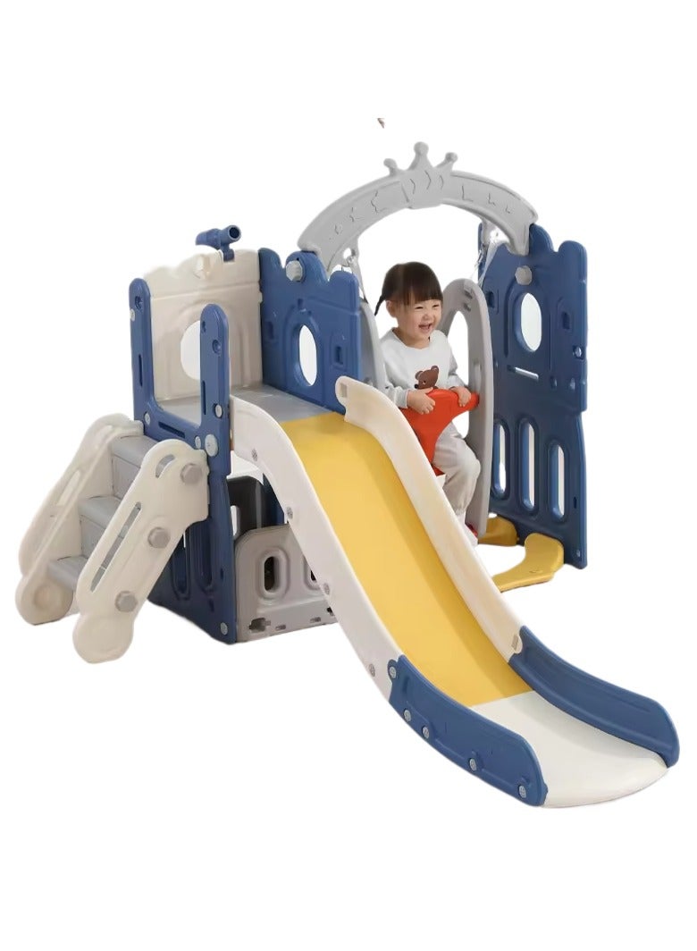 Children's indoor playground combination slide and swing set, fun, safe and stable, suitable for children aged 1-5