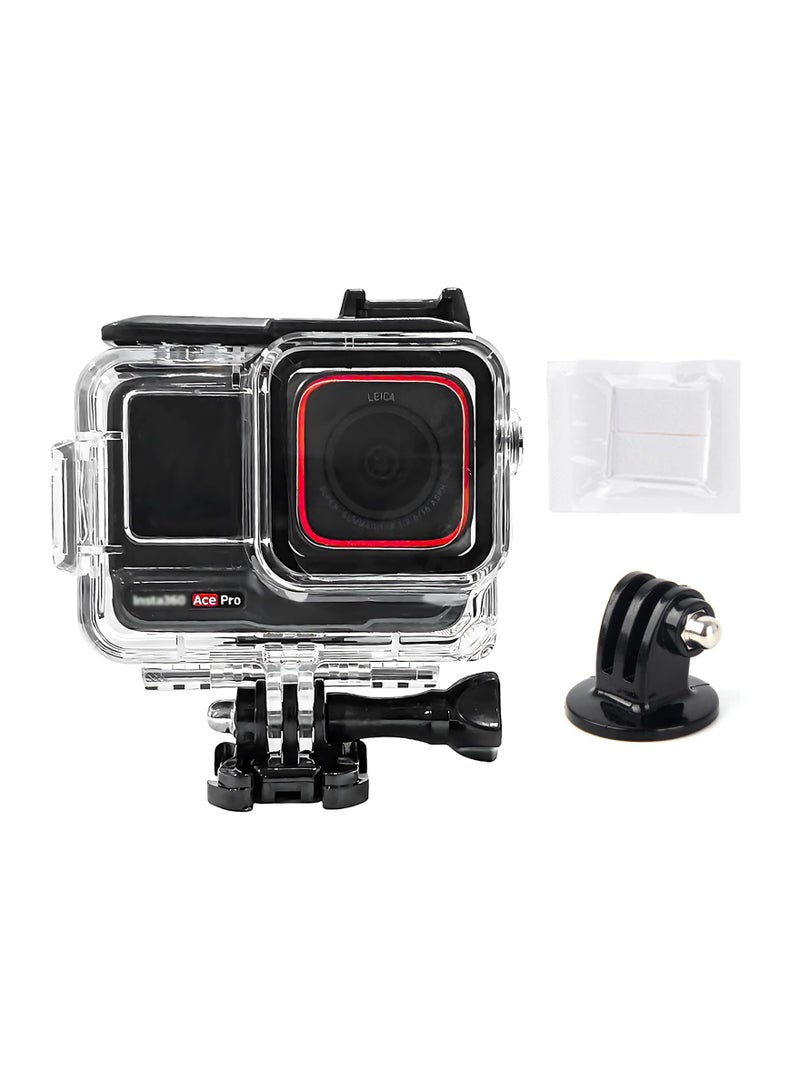 Dive Housing Case for Insta360 Ace Pro, Underwater Dive Protective Shell Waterproof Up to 60m (197ft) with Bracket Accessories