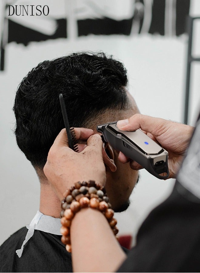 Smart Hair Clippers Electric with 5 Kinds of Positioning Combs Turbo Motor Hair Cutting Kit Pro Mens Clippers, Cordless Rechargeable Hair Trimmer Set Professional Barbers Grooming Kit