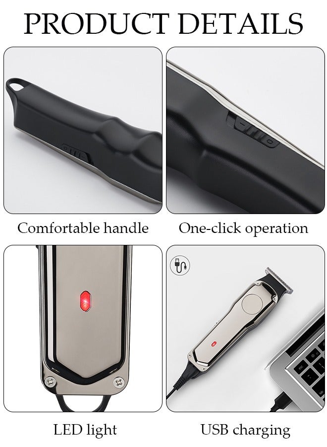 Smart Hair Clippers Electric with 5 Kinds of Positioning Combs Turbo Motor Hair Cutting Kit Pro Mens Clippers, Cordless Rechargeable Hair Trimmer Set Professional Barbers Grooming Kit