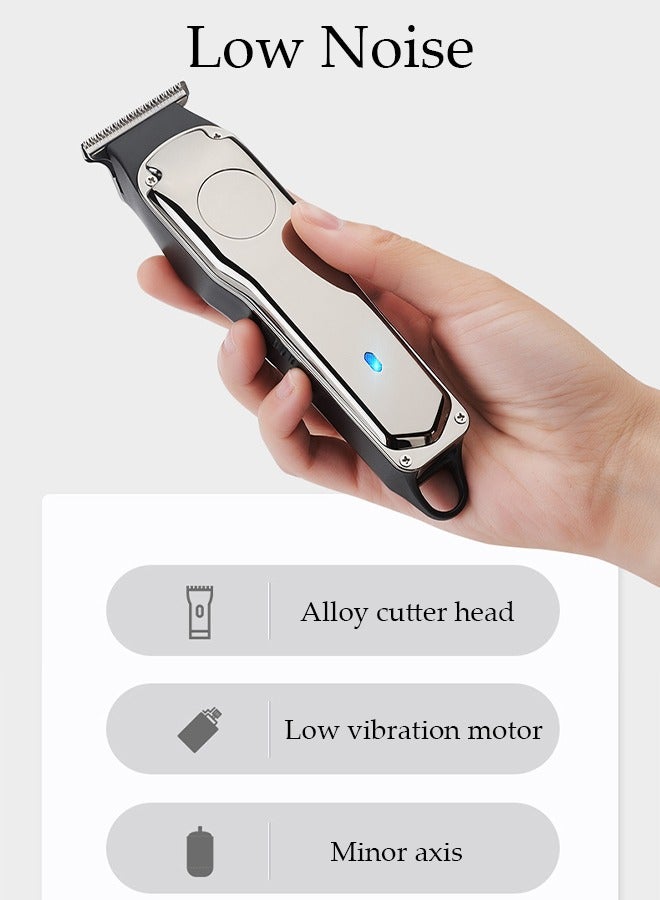 Smart Hair Clippers Electric with 5 Kinds of Positioning Combs Turbo Motor Hair Cutting Kit Pro Mens Clippers, Cordless Rechargeable Hair Trimmer Set Professional Barbers Grooming Kit