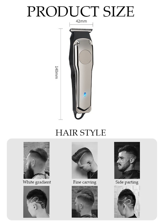 Smart Hair Clippers Electric with 5 Kinds of Positioning Combs Turbo Motor Hair Cutting Kit Pro Mens Clippers, Cordless Rechargeable Hair Trimmer Set Professional Barbers Grooming Kit