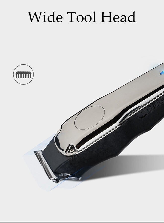 Smart Hair Clippers Electric with 5 Kinds of Positioning Combs Turbo Motor Hair Cutting Kit Pro Mens Clippers, Cordless Rechargeable Hair Trimmer Set Professional Barbers Grooming Kit