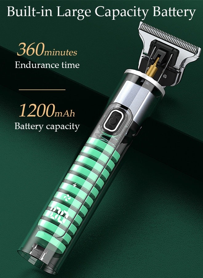 Smart Hair Clippers Electric with 3 Kinds of Positioning Combs Turbo Motor Hair Cutting Kit Pro Mens Clippers for LED Display Cordless Rechargeable Hair Trimmer Set Professional Barbers Grooming Kit