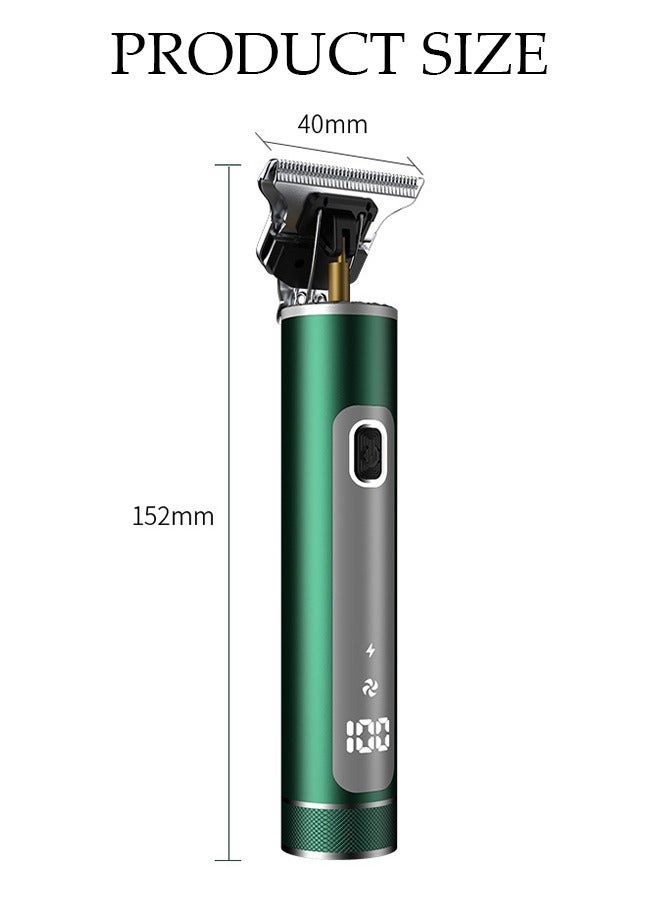 Smart Hair Clippers Electric with 3 Kinds of Positioning Combs Turbo Motor Hair Cutting Kit Pro Mens Clippers for LED Display Cordless Rechargeable Hair Trimmer Set Professional Barbers Grooming Kit