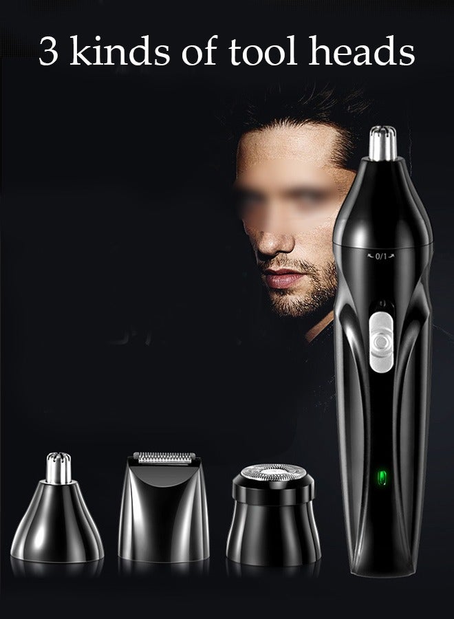 5in1 Shaver Portable Electric Shaver Powerful Storm Shaver for Men with 3 Replacement Headers, Multifunctional Electric Razor, USB Shaver for Travel