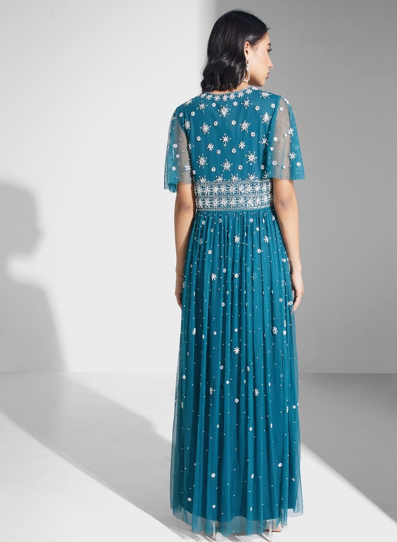 Embellished Maxi Dress