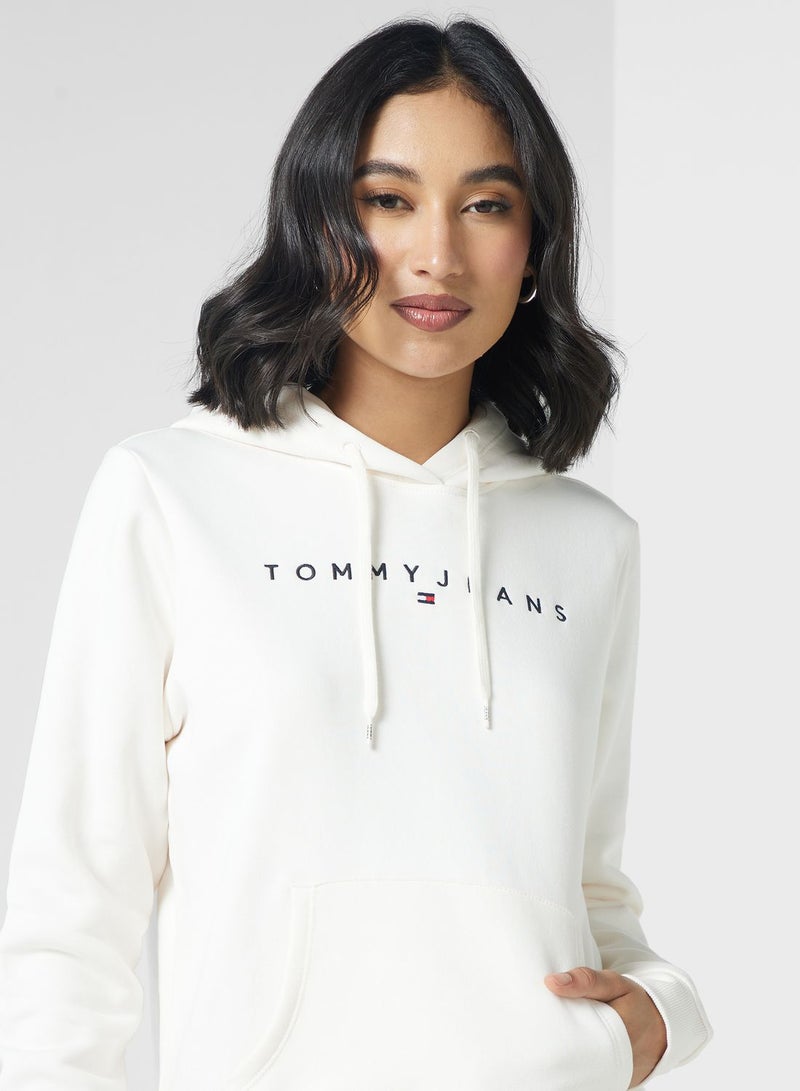 Crew Neck Logo Hoodie