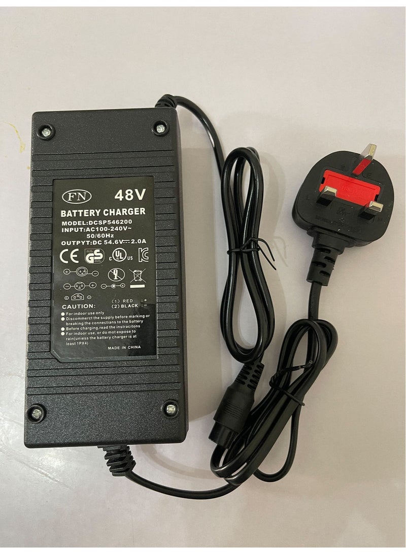 48V Lithium Battery Charger Power Adapter Suitable for Outdoor Sports Folding Electric Scooter Battery Charger