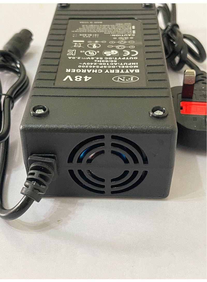 48V Lithium Battery Charger Power Adapter Suitable for Outdoor Sports Folding Electric Scooter Battery Charger