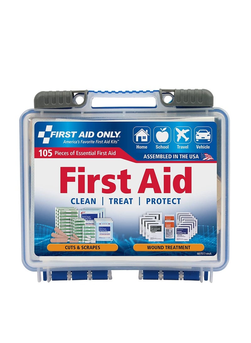105 Piece On-The-Go First Aid Kit