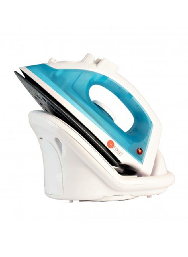 AFRA Cordless Steam Iron, 1600 W, Ceramic Coat Soleplate, Quick Reheat, Water Level Indicator, Overheat Protection, White/Blue, G-MARK, ESMA, ROHS, and CB Certified, AF-1600IRBL, with 2 years Warranty 100 ml 1600 W AF-1600IRBL White & Blue
