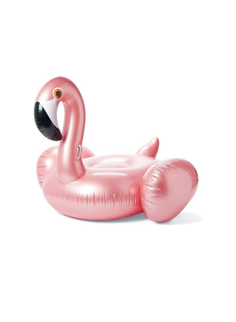 Giant Flamingo Inflatable Pool Float, Summer Swimming Party Seat Lounge Floaty Raft for Kids Adults, 59'' / 150cm Rose Gold Water Toys