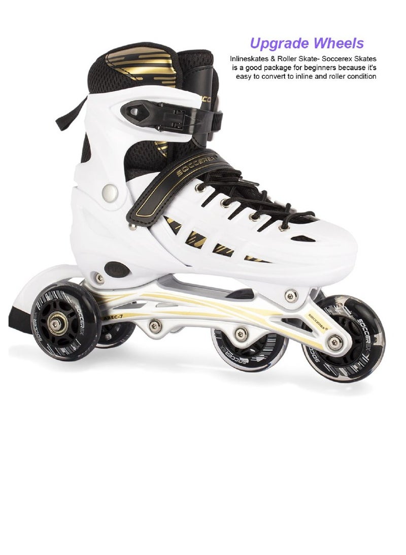 Inline and Roller Skates Shoes for Kids Youth full Set With Helmet and Protection