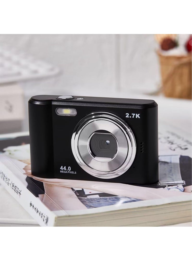 Digital Camera Autofocus Camera for Kid Camcorder with 8x Zoom Compact Cameras 1080P Cameras for Beginner Photography (Black)