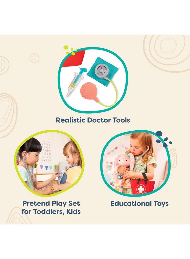 Mini Doctor Care Kit Pretend Play Doctor Play Set Realistic Doctor Tools Pretend Play Set For Toddlers Kids Educational Toys 18 Months +