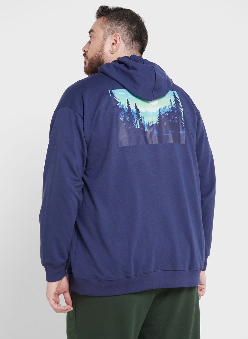 Plus Size Graphic Hoodie
