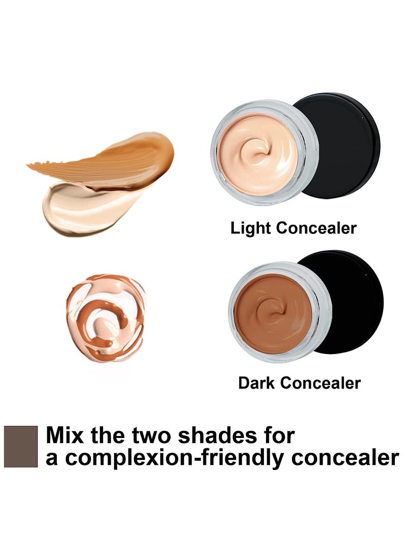 Cover Up Makeup Waterproof, Concealer, Scar Cover Up Makeup Waterproof, Professional Skin Concealer Set for Dark Spots, Scars, Vitiligo, Body Makeup Cover