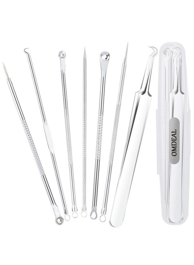 7Pcs Blackhead Remover Blackheads Extraction Removal Tool Blemish Acne Pimple Extractor Stainless Steel Removing Kit Nose Face Clean Tools By Omdeal