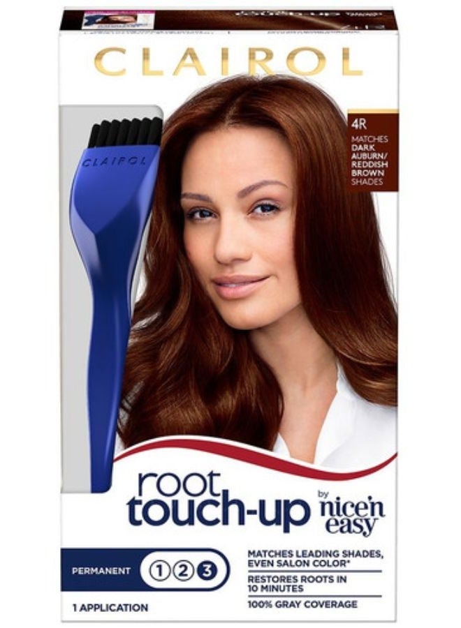 Root Touch-Up by Nice'n Easy Permanent Hair Dye Reddish Brown 4R