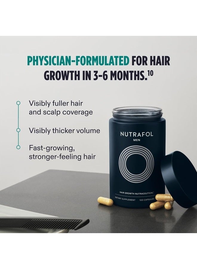 Men's Hair Growth Supplements, Clinically Tested for Visibly Thicker Hair and Scalp Coverage, Dermatologist Recommended - 2 Month Supply, Pack of 2